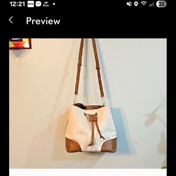 Elegant Beige and Brown Izaac Mizrahi Women's Bag - Picture 10 of 10